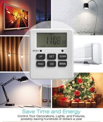 Temporizador Digital Programable Por 7 Dias Fuerte Y Confiable 2 PCS