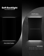 MOES Full Touch Smart Switch, SF(Star Feather 2026 Version) Wall Light Switch