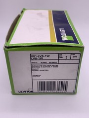 Leviton LVS-1W Low Voltage Light Switch Push Button Station, 1 Button, 1 Gang