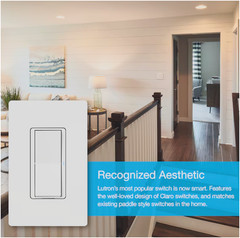 Lutron Caseta Claro Smart Switch – White dvrf-5ns-wh-r