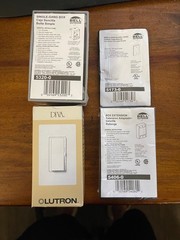 Lutron Diva 600W Low Voltage Dimmer Kit Bell Outdoor Box Cover Extension NOS