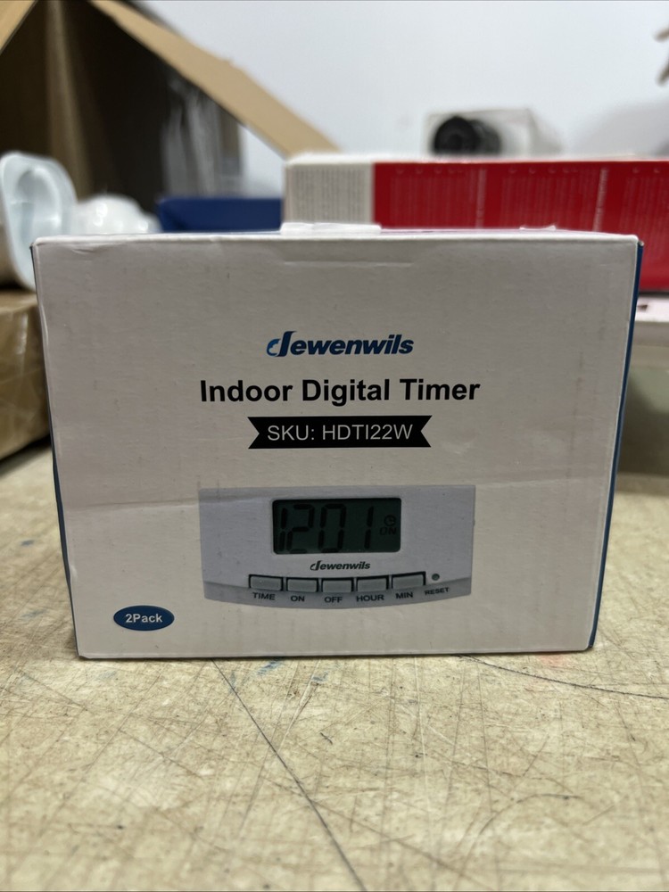 JEWENWILS Indoor Plug in Outlet Timer Digital Lamp Timer for Electrical Outlets