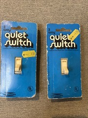 2 Leviton NOS 3 Way Quiet Switch Ivory 801-1453-I In Original Package 15A-120V
