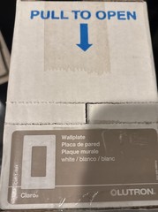 ( 12 PACK ) Genuine Lutron Claro CW-1-WH (Gloss Finish) Wallplate