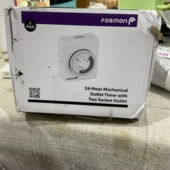 Fosmon 24-Hour Mechanical Outlet Timer 2-Pack Dual Socket – New