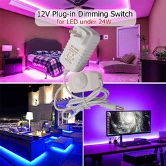 DC12V 2A Plug-in Dimmer Switch 110-240V AC to DC Converter Power Supply Adapt…