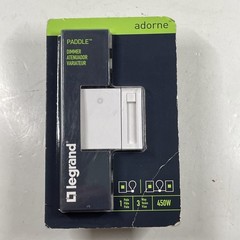 Legrand Adorne 450W CFL/LED Paddle Dimmer 1-Pole 3-Way – White – ADPD453LW2