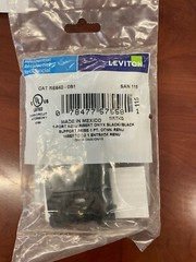 Leviton 1-Port Renu Insert, Onyx Black RE640-0B1