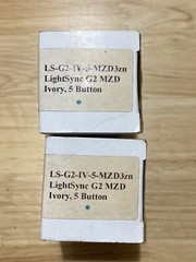 ILC Light Sync Control Devices G2 Ivory 5 Button Push Switch LS-G2-IV-5-MZG3zn 