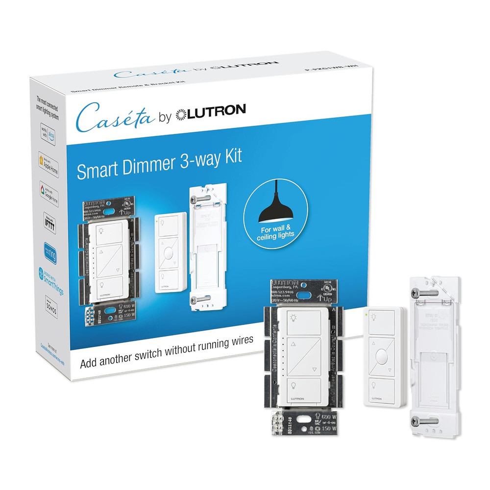 Kit de interruptor de atenuación inteligente Caseta de 3 vías con control remoto