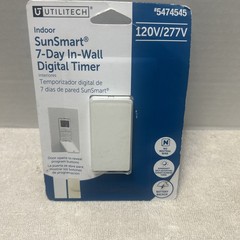 Utilitech Programmable Digital Lighting Timer, 15 Amps, 120-Volt, Indoor 5474545
