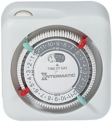 INTERMATIC TIMER SWITCH CONTROL PROGRAMMABLE 24 HOUR INDOOR PLUG IN 15 AMP