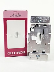 LUTRON 3-Way Preset Dimmer AY-603P-WH Ariadni 660W White Incandescent/Halogen