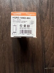 Lutron Homeworks HQRD-10D WH New