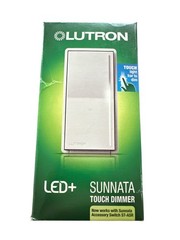 Lutron Sunnata LED+ Touch Dimmer – White (STCL-153MR-WH)