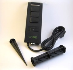 WiOn 50053 Outdoor Wi-Fi Plug-In Yard Stake w/ Smartphone or Tablet Automation
