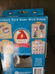 Santa’s Power Christmas Tree Digital Light Timer 7 Day With Battery Back-up, NOS