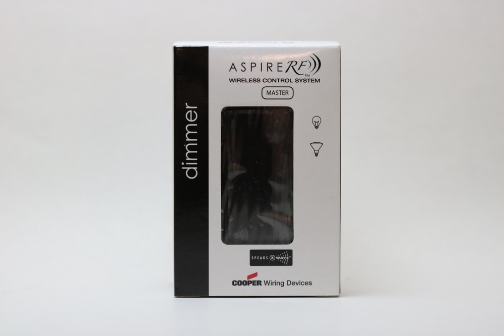 CWD Aspire RF Smart Dimmer, RF9536-NDBK, Z-Wave, 1000 Watt Incandescent, Black