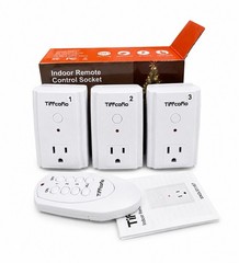 Indoor Remote Control Outlet Plug, Wireless Light Switches, 100ft Range Remot…
