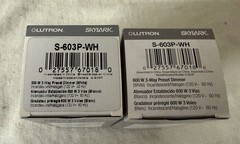 Lutron SKYLARK S-603P-WH 3-Way 600W Preset Dimmer with On/Off – White