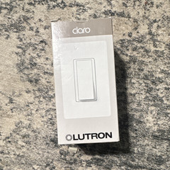 Lutron Claro CA-1PS White Decorator/Rocker On/Off Wall Switch, 277V AC SPST