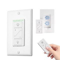 Smart Dimmer Light Switch With Wireless Remote Compatible With Alexa For Voice C
