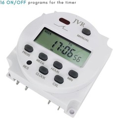 JVR 12V Programmable Timer Switch Relay DC AC Solar Battery Powered Control NEW