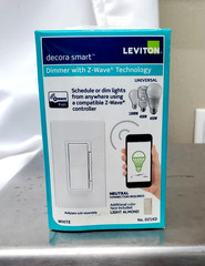 Leviton Decora Smart DZ1KD-1BZ 1000W Dimmer Z-Wave Plus Technology White