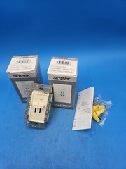 LOT OF 2 Lutron Skylark S2-LFSQ-AL Light Dimmer & Quiet Fan Controls. Almond