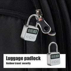 Metal Timer Lock 99 Hours Max Timing Lock USB Rechargeable Timer Padlock