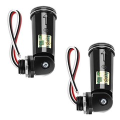 2 Pack Dusk to Dawn Outdoor Light Sensor, Waterproof Photocell Switch, 110V-240V