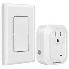 Wireless Wall Switch Remote Control Outlet, No Wiring Needed, 100ft RF Range,…