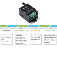 Mini12v Remote Control Switch,12v Wireless Remote Switch with10a Relay, DC 5v…