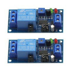 2 PCS Delay DC 12V Relay Turn On/Off Switch Module Timer Board Control