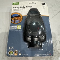 NEW GE 24-Hour Timer Heavy Duty Holiday Lights Outdoor Plug In Weatherproof NOS