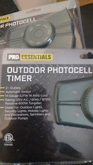 7 NEW PRO ESSENTIALS OUTDOOR PHOTOCELL TIMER 2 OUTLETS AUTO SENSOR 125V A.C.