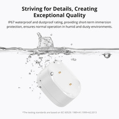 SNZB-05P Zigbee 3.0 Water Leak Sensor Leaking and Dripping Detection Real-Time A