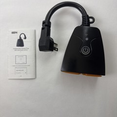 HBN Outdoor Wi-Fi Smart Plug with 3 Independent Outlets, Voice & Remote Control