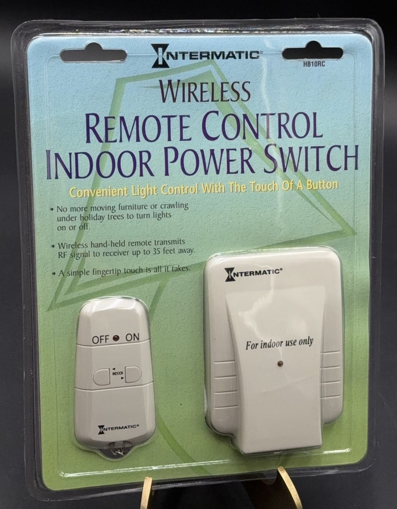 Intermatic Wireless Remote Control Indoor Power Switch HB10RC Brand New Sealed