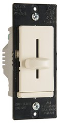 LS TRADEMASTER® CFL/LED/INCANDESCENT SINGLE-POLE, NON-PRESET DIMMER LIGHT ALMOND