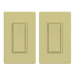 Slide 300-Watt Single Pole 3-Way Dimmer, Rocker Paddle, Wall Plate Included, Ivo