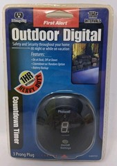 First Alert Outdoor Digital Dusk-Dawn Countdown Timer w/ Photocell NEW ~ ET321