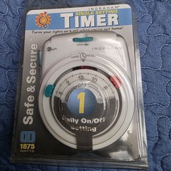 Ingraham 12-820 Wall Plug Outlet Timer Time Control 24 Hour Variable 1875 Watts