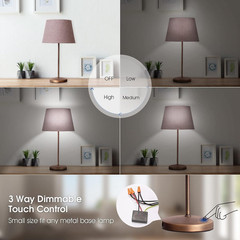 Touch Lamp Switch 2 Pack, Touch Lamp Control Module for Dimmable LED, Incandesce