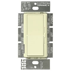 Lutron DV-603P-AL Diva 600W Incandescent / Halogen 3-Way Dimmer in Almond