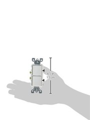 Leviton 15 Amp, 120/277 Volt, Decora Single-Pole, AC Combination Switch, Commerc