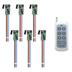6 Channel Wireless Remote Switch Mini Wireless Switch DC 12V