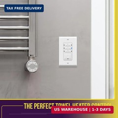 ENERLITES Countdown Timer Switch for Bathroom Fans and Lights, 1-30 Min, Neutral