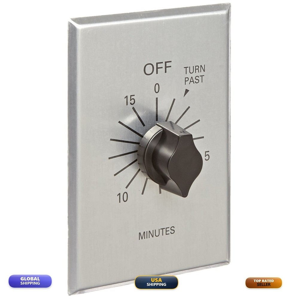 Nsi Tork C515M Spring-Wound In-Wall Twist Timer Commercial Style Metal Plate