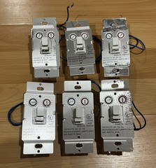 Lot (6) of X10 Wall Switch Modules – White – X10 – WS467 – Free Shipping!